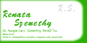 renata szemethy business card